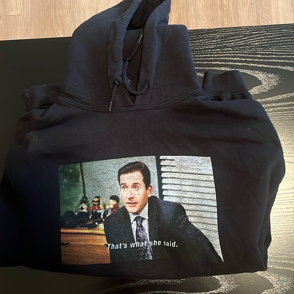 Black hoodie from the TV show (The Office) (Medium)
